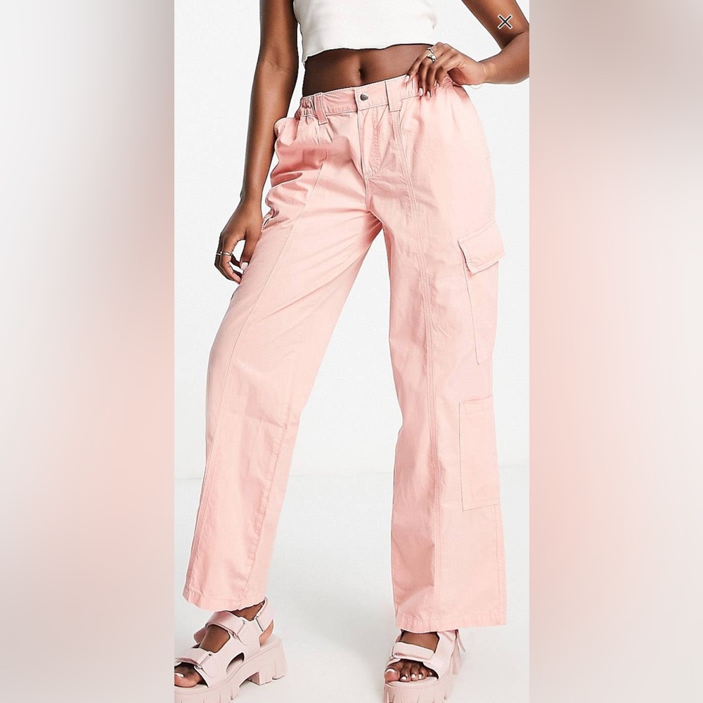 Pink cargo pants